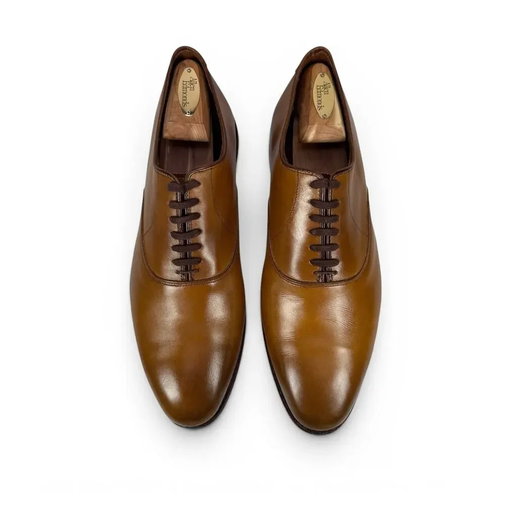 Allen Edmonds Carlyle Oxford 10 EEE Walnut‎ Leather Plain Toe Dress Shoe
